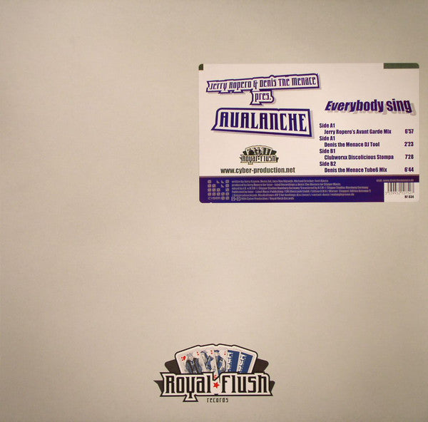 Avalanche - Everybody Sing - Used Vinyl Record 12"