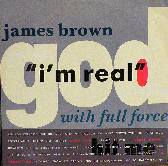 James Brown - I'm Real - Used Vinyl Record 12"