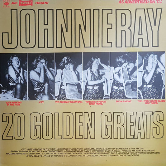 Johnnie Ray - 20 Golden Greats - Used Vinyl Record