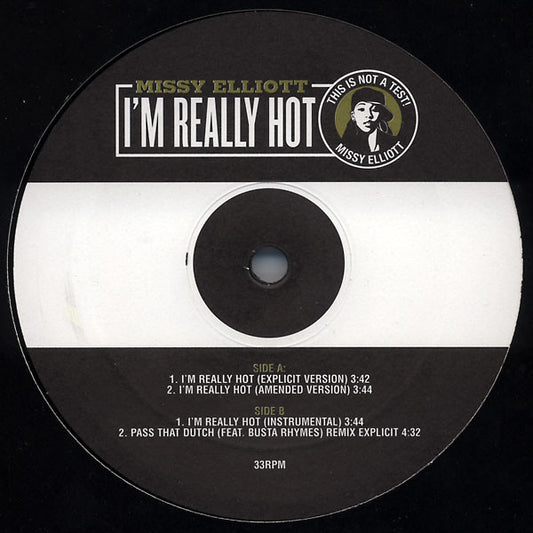 Missy Elliott - I'm Really Hot - Used Vinyl Record 12"
