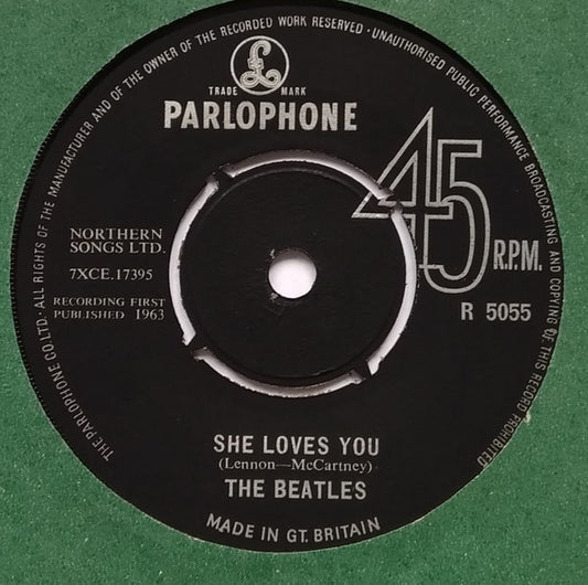 The Beatles - She Loves You - Used Vinyl Record 7"