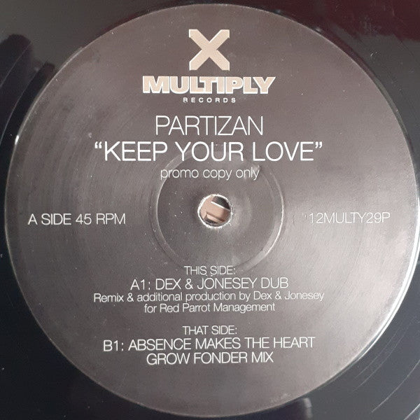 Partizan - Keep Your Love - Used Vinyl Record 12"