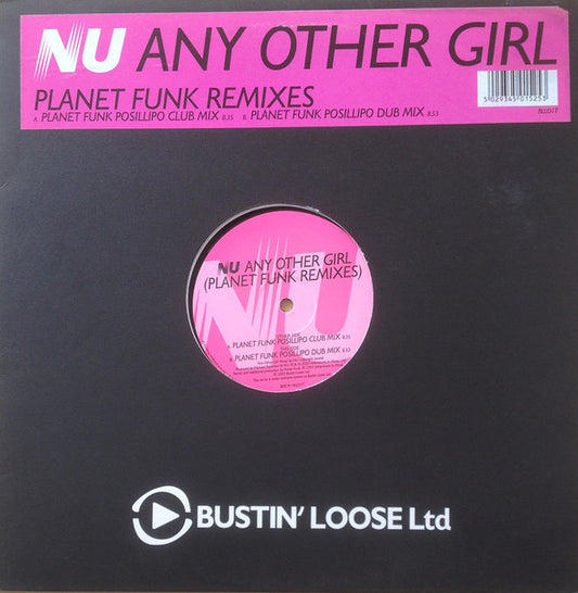 NU - Any Other Girl - Used Vinyl Record 12"