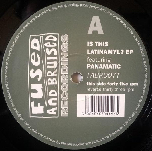 Panamatic - Is This Latinamyl? - Used Vinyl Record 12"