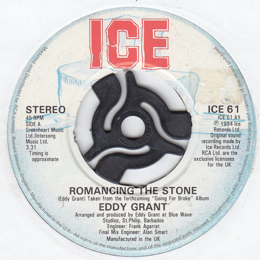 Eddy Grant - Romancing The Stone - Used Vinyl Record 7"