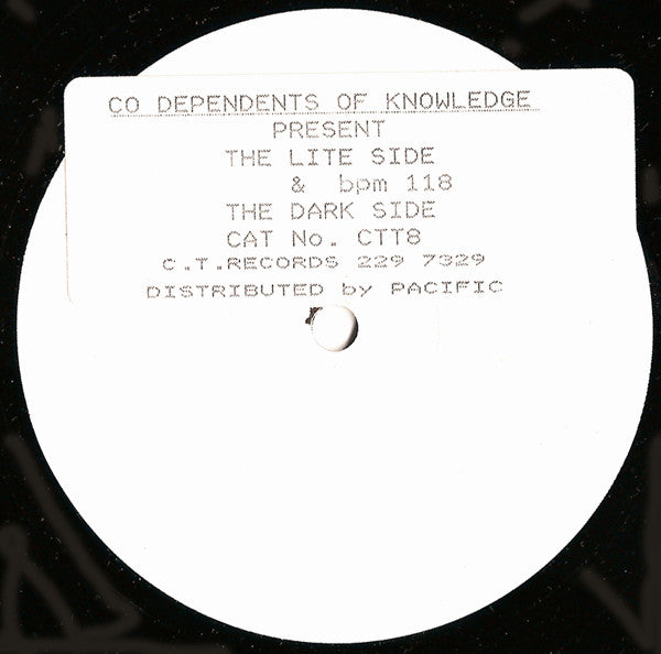 Co Dependents Of Kno - The Lite Side & The Dark Side - Used Vinyl Rec