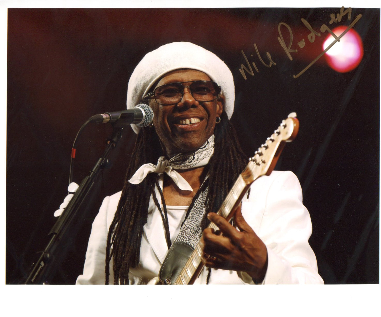 Nile Rodgers - Signed Photo 10" x 8" - Used autograph