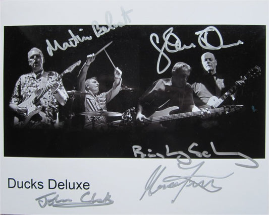 Ducks Deluxe - Signed Photo 10" x 8" - Used autograph