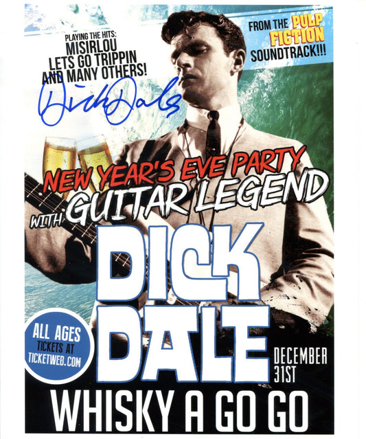 Dick Dale - Signed Photo 10" x 8" - Used autograph