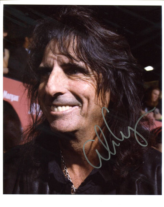 Alice Cooper - Signed Photo 10" x 8" - Used autograph