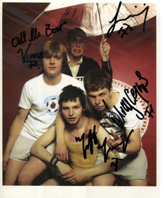 Cockney Rejects - Signed Photo 10" x 8" - Used autograph