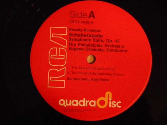 Eugene Ormandy - Rimsky-Korsakov: Scheherazade - Used Vinyl Record