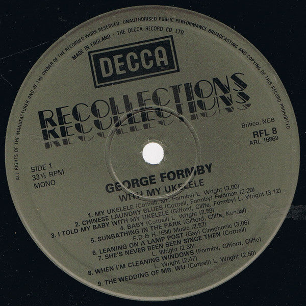 George Formby - With My Ukelele - Used Vinyl Record