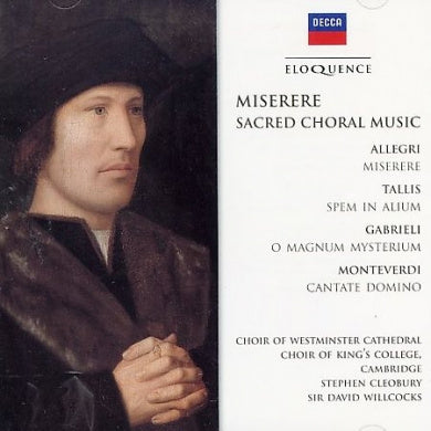 Westminster Cathedra - Miserere (Religious Choral Music) - New CD