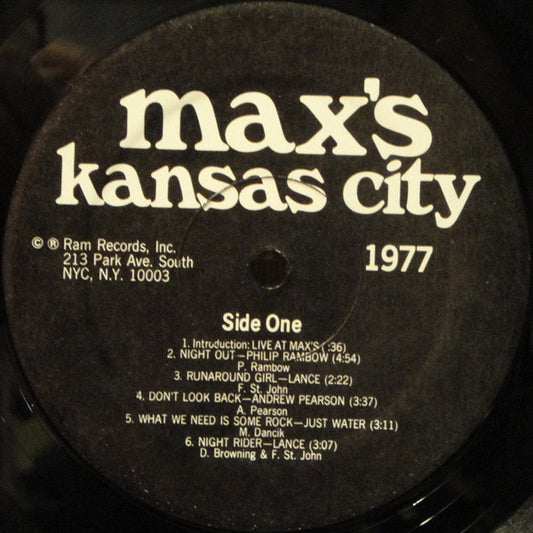 Various - Max's Kansas City Volume II 1977 - Used Vinyl Record