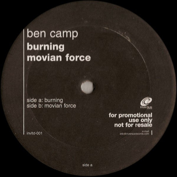 Ben Camp - Burning / Movian Force - Used Vinyl Record 12"