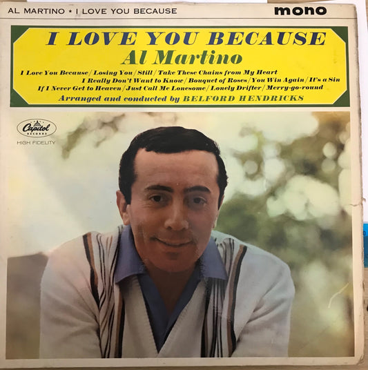Al Martino - I Love You Because - Used Vinyl Record