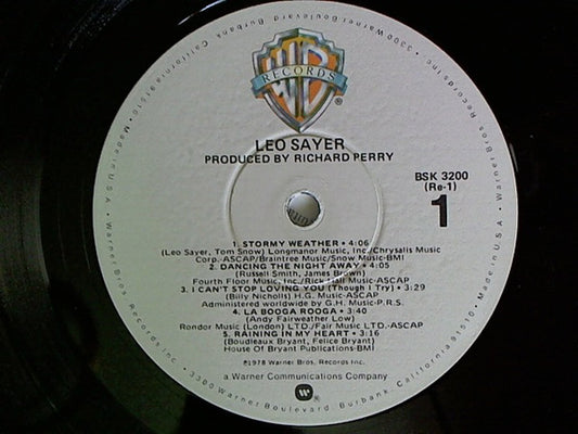 Leo Sayer - Leo Sayer - Used Vinyl Record