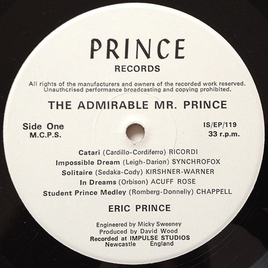 Eric Prince - The Admirable Mr. Prince - Used Vinyl Record