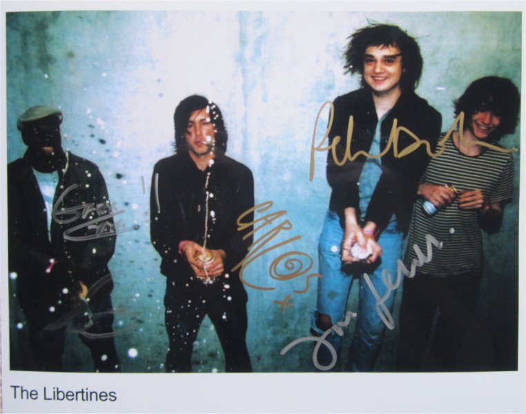 Libertines - Signed Photo 10" x 8" - Used autograph