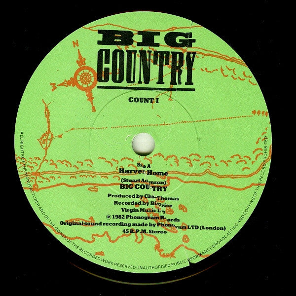 Big Country - Harvest Home - Used Vinyl Record 7"