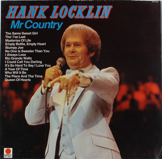 Hank Locklin - Mr Country - Used Vinyl Record