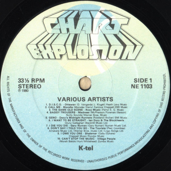 Various - Chart Explosion - Used Vinyl Record