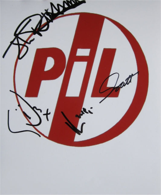 Public Image Limited - Signed Photo 10" x 8" - Used autograph