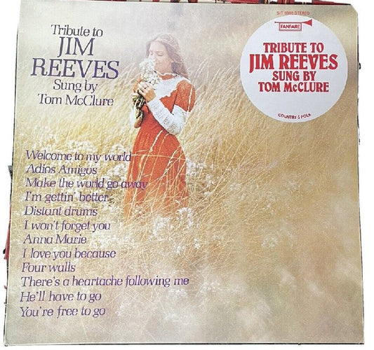 Tom McClure - Tribute To Jim Reeves - Used Vinyl Record