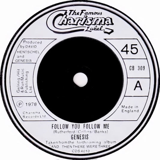 Genesis - Follow You Follow Me - Used Vinyl Record 7"