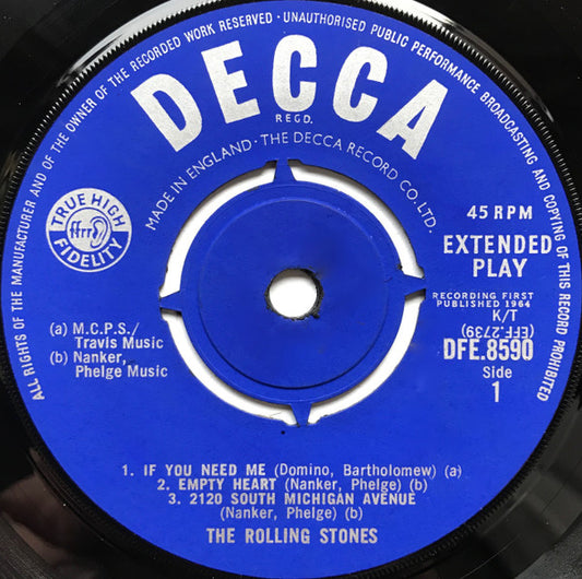 The Rolling Stones - Five By Five - Used Vinyl Record 7"