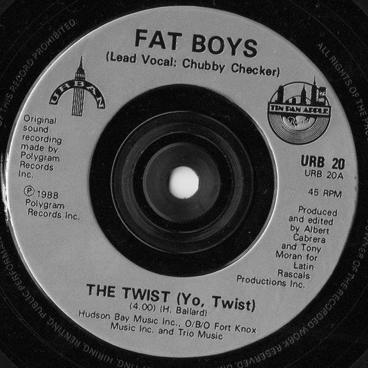Fat Boys - The Twist - Used Vinyl Record 7"