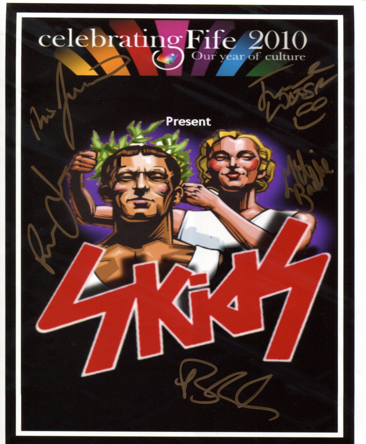 Skids - Signed Photo 10" x 8" - Used autograph