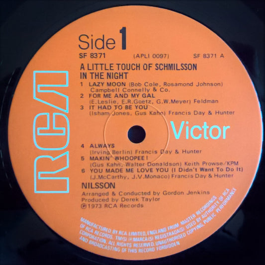 Harry Nilsson - A Little Touch Of Schmilsson In The Night - Used Viny
