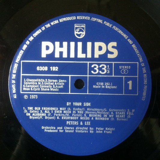 Peters & Lee - By Your Side - Used Vinyl Record