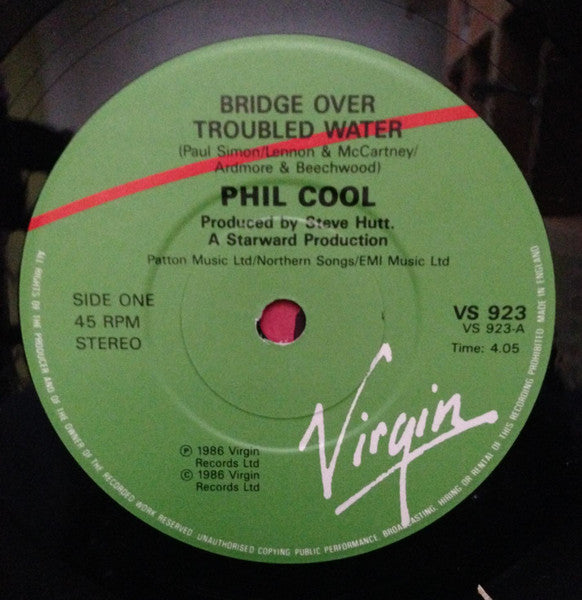 Phil Cool - Bridge Over Troubled Water - Used Vinyl Record 7"