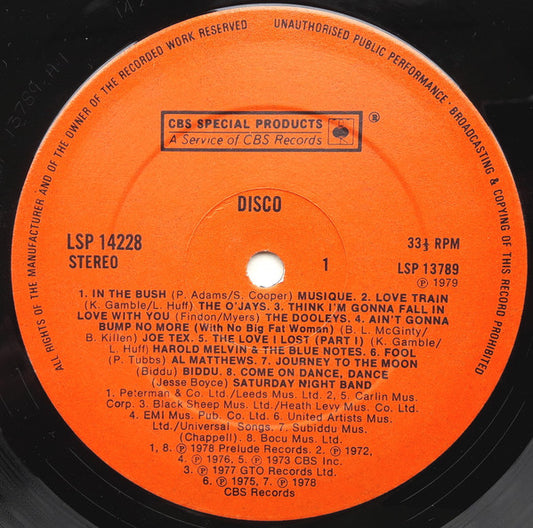 Various - Disco And After - Used Vinyl Record