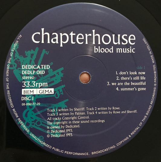 Chapterhouse - Blood Music - Used Vinyl Record