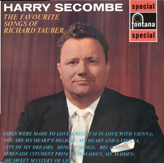 Harry Secombe - The Favourite Songs Of Richard Tauber - Used Vinyl Re