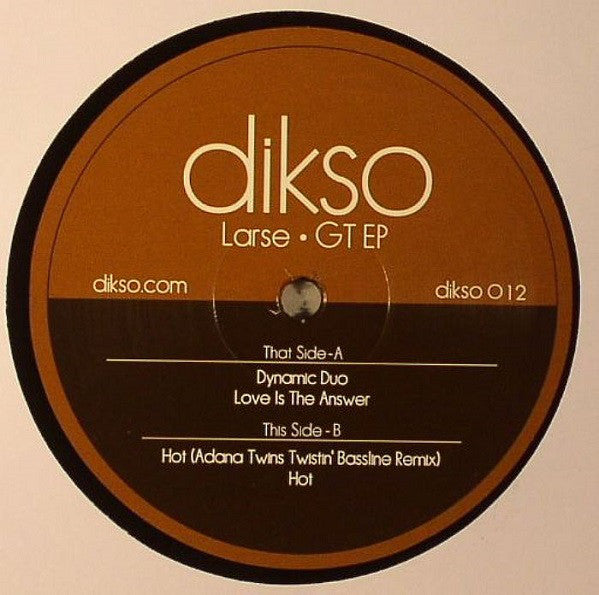 Larse - GT EP - Used Vinyl Record 12"