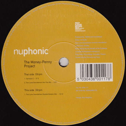 The Money Penny Proj - Clarisse-C - Used Vinyl Record 12"