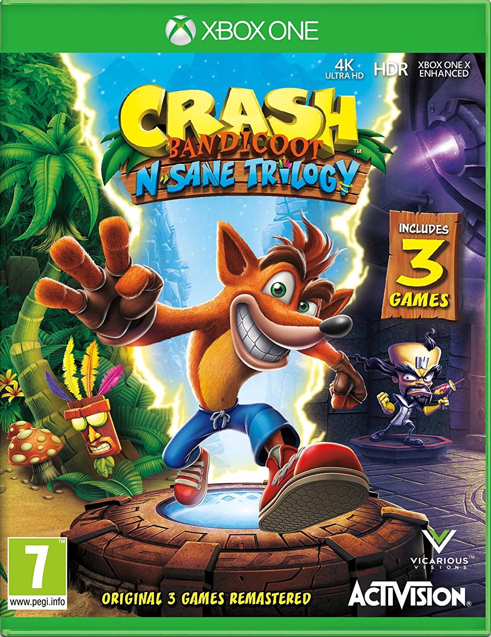 Crash Bandicoot - N Sane Trilogy - New XBOXONE