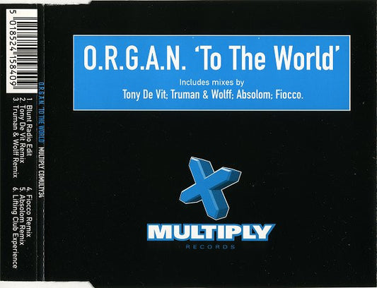 O.R.G.A.N. - To The World - Used CD