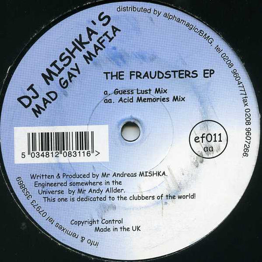 Mad Gay Mafia - The Fraudsters EP - Used Vinyl Record 12"
