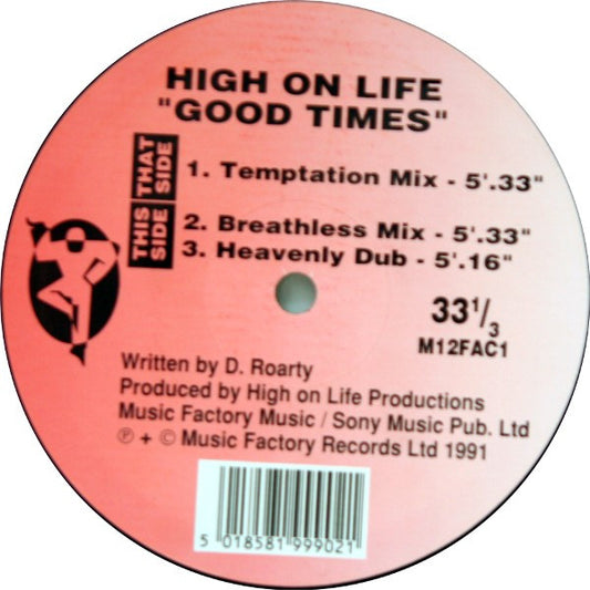 High On Life - Good Times - Used Vinyl Record 12"