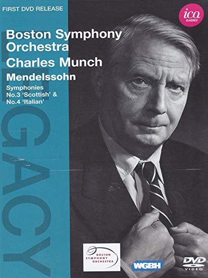 Charles Munch: Mendelssohn Symphonies Nos. 3 and 4 (BSO) - New DVD