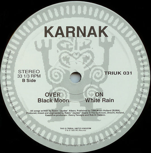 Karnak - Black Moon / White Rain - Used Vinyl Record 12"