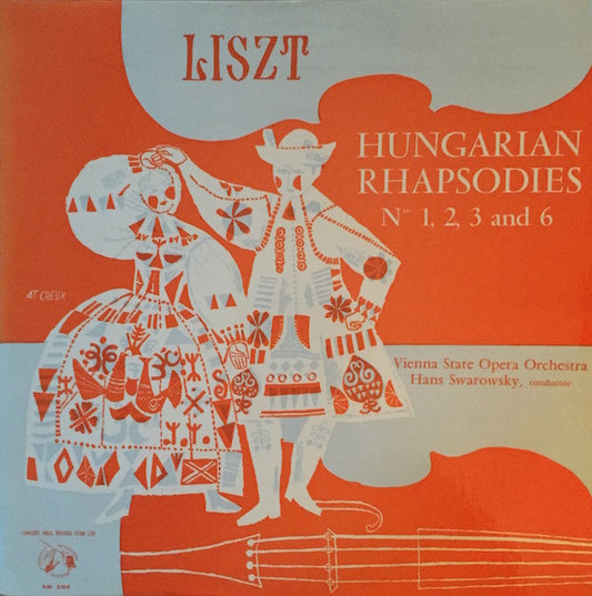 Franz Liszt - Hungarian Rhapsodies Nos. 1, 2, 3 And 6 - Used Vinyl Re