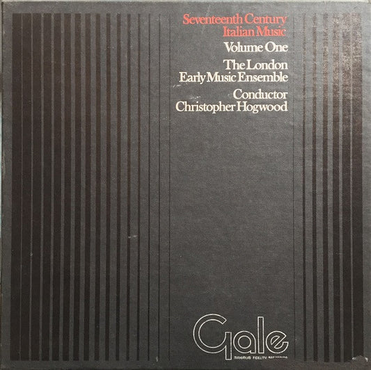 The London Early Mus - Seventeenth Century Italian Music Volume One - U