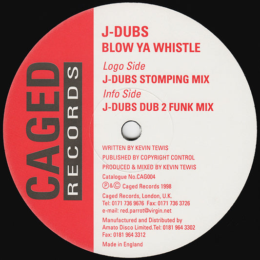 J-Dubs - Blow Ya Whistle - Used Vinyl Record 12"
